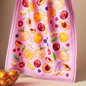 Anthropologie Stone Fruit Dish Towel - NEW NWT  - SOLD OUT